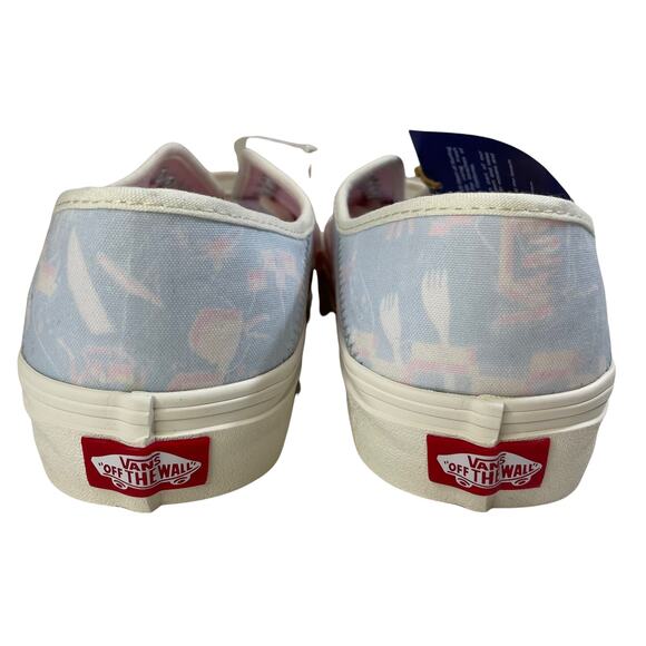 NWT Vans Authentic SF Sneaker US Open Poster Art Marshmallow Size M8.5 / W10 New - Picture 6 of 8